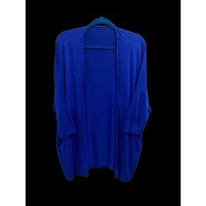 Lane Bryant Cobalt Blue Relaxed Fit Cardigan 14/16